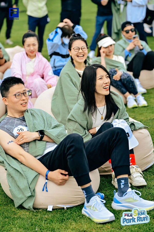 现场参与者分享跑步乐趣